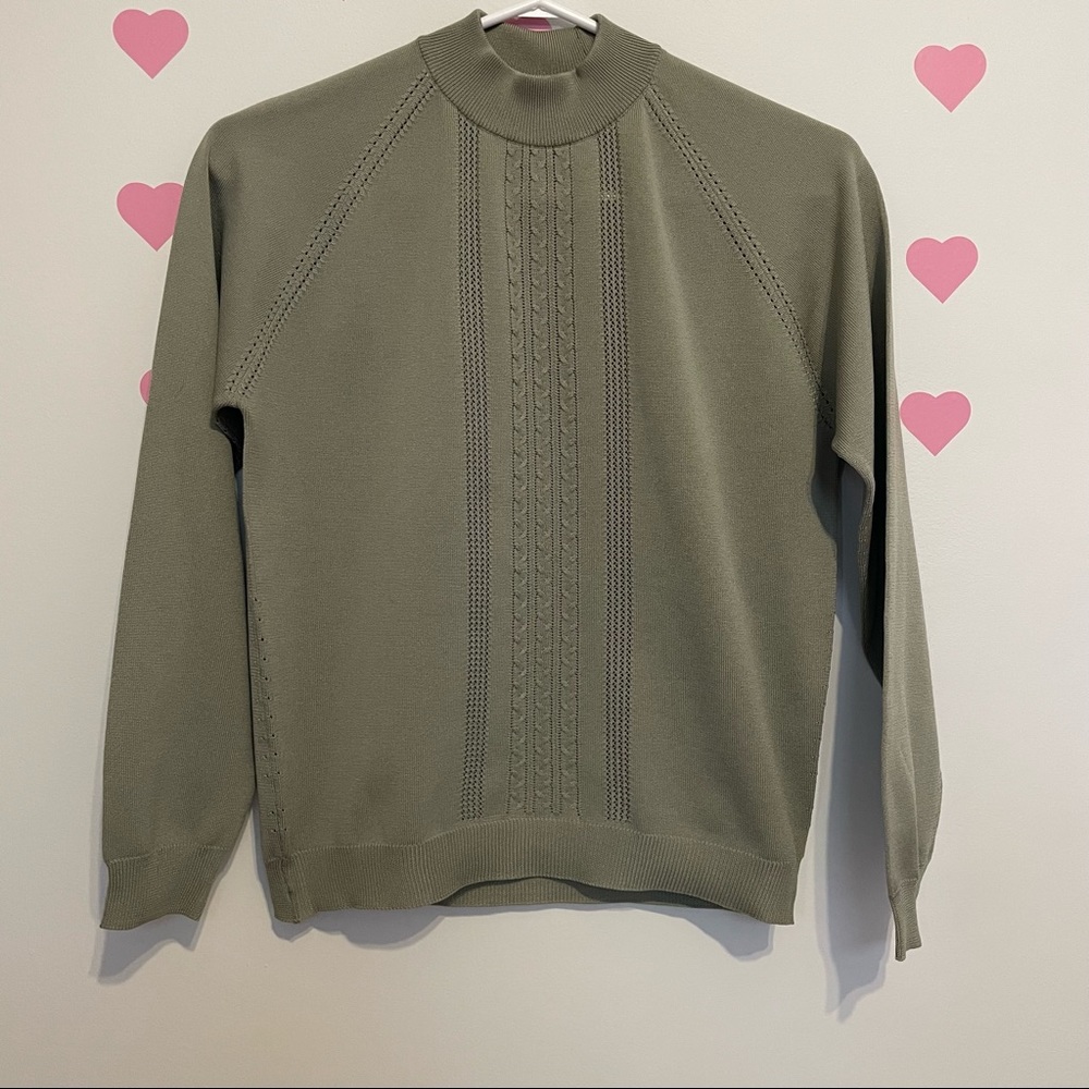 Keynote Olive Green Sweater Long Sleeve